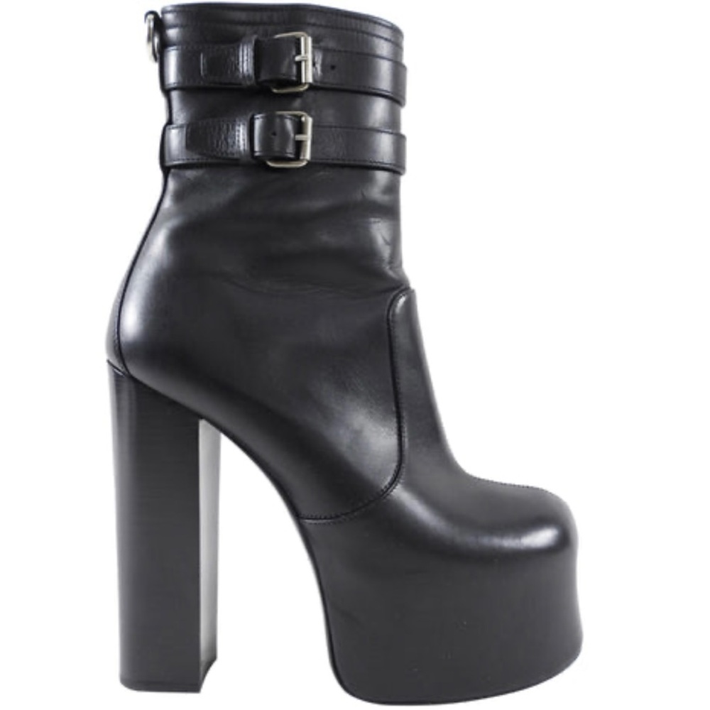 Black Platform Ankle Boots